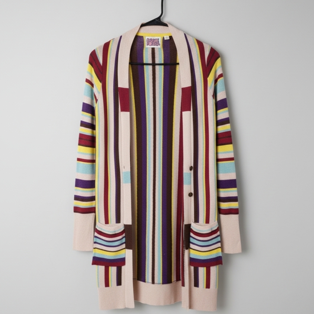 Anthropologie Multicolor Striped Cardigan